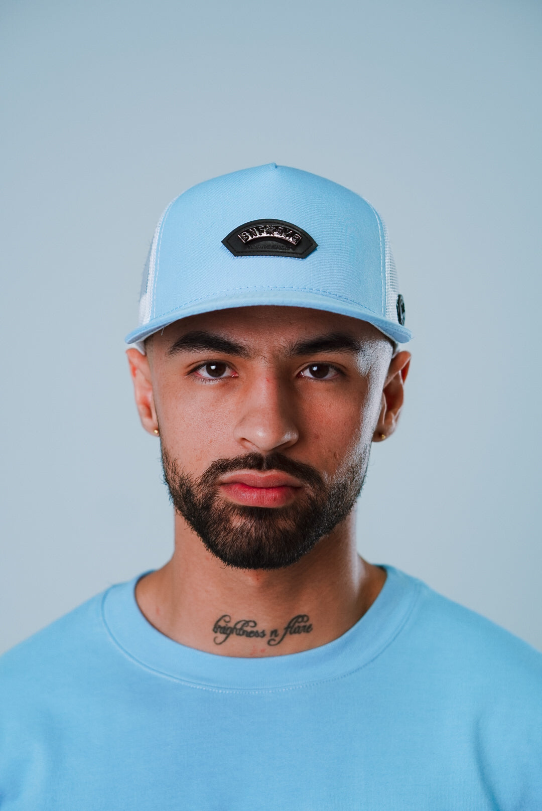 Gorra BBBLUE Disciples Insignia-N Baby Blue Blanco