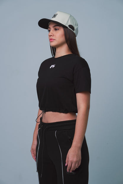 Crop Top Nocturnal Activity BBGIRL3 Negro