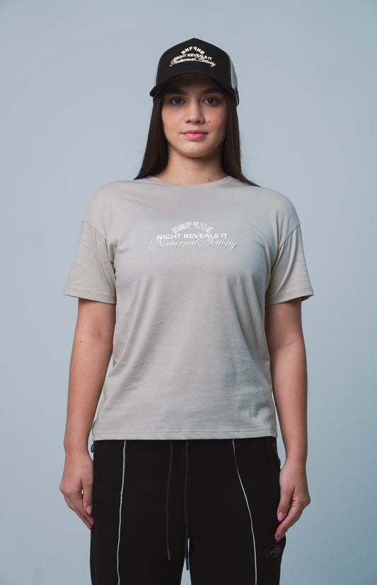 Camiseta Nocturnal Activity BBGIRL2 Beige