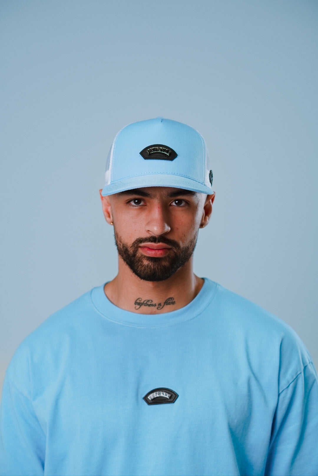 Gorra BBBLUE Disciples Insignia-N Baby Blue Blanco