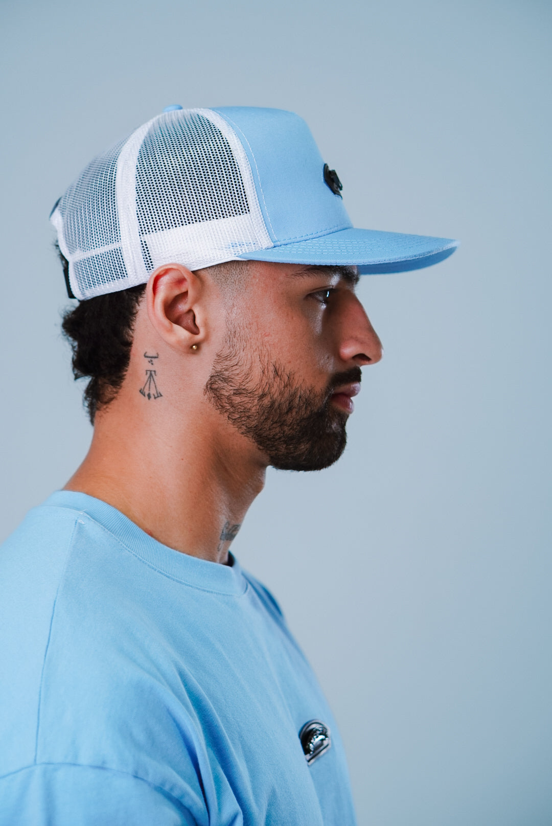 Gorra BBBLUE Disciples Insignia-N Baby Blue Blanco