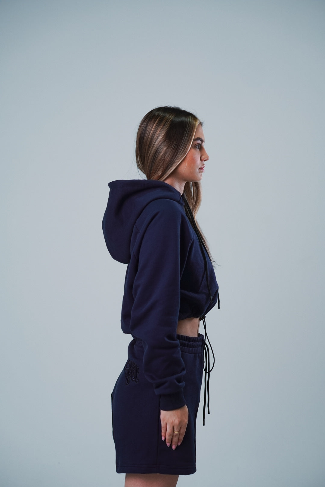 Cropped Hoodie BBBLUE Disciples Insignia-NG Navy